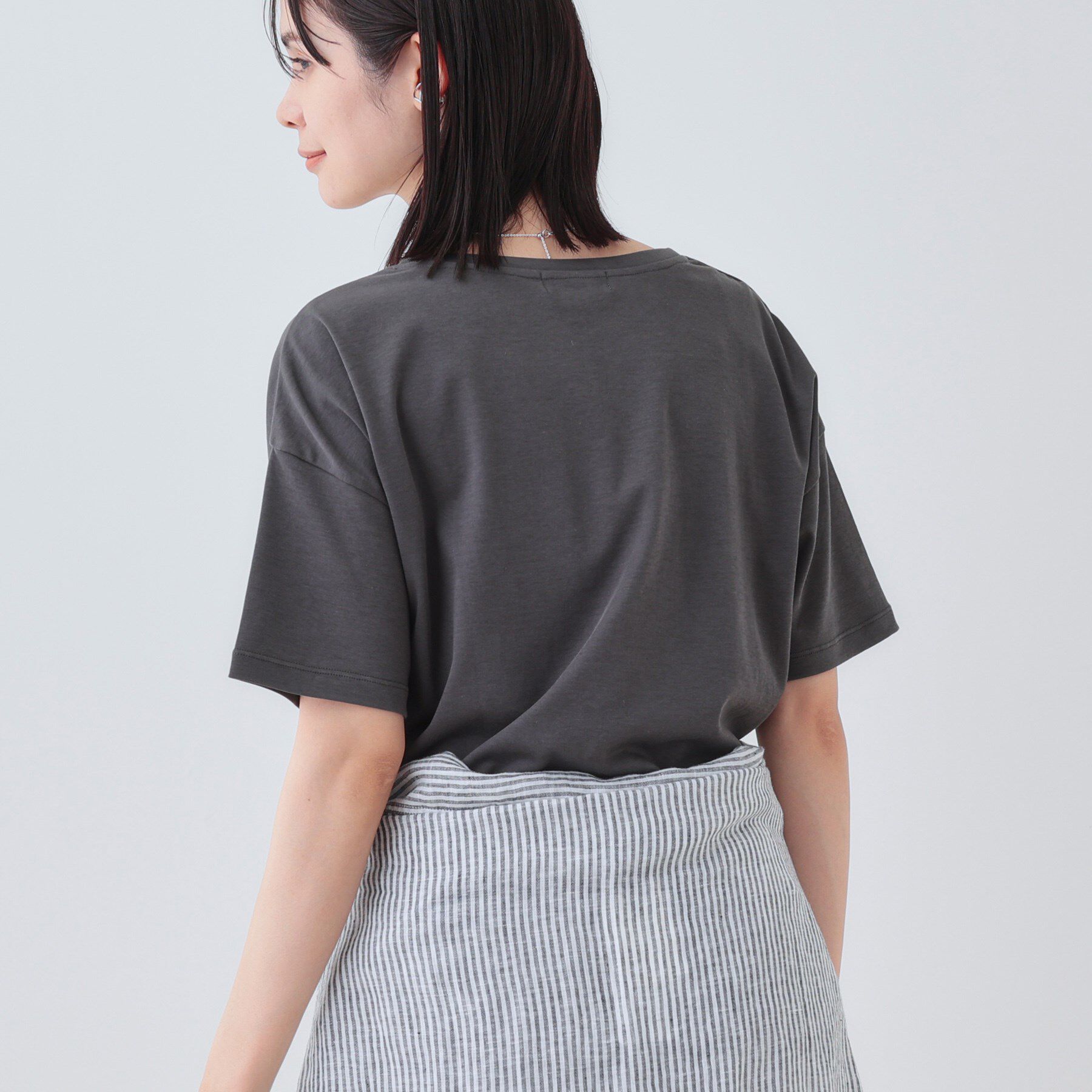 INDIVI「【洗える】ベーシックプリントTシャツ」|Tシャツ・カットソー|