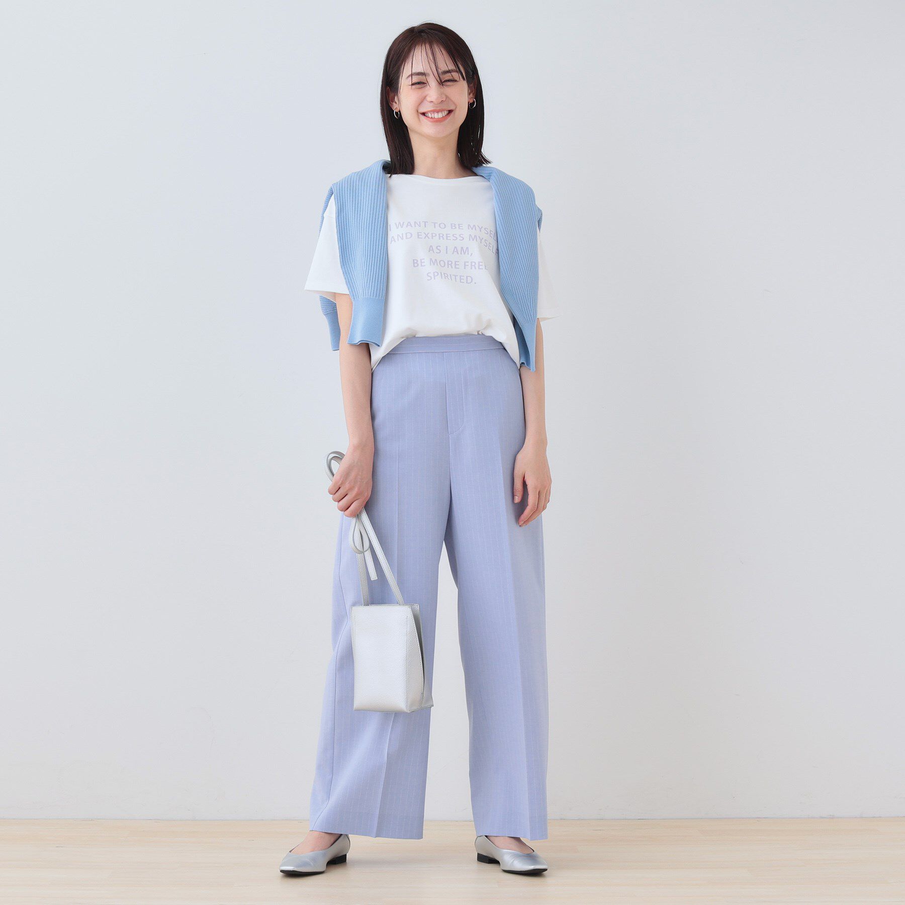 INDIVI「【洗える】ベーシックプリントTシャツ」|Tシャツ・カットソー|