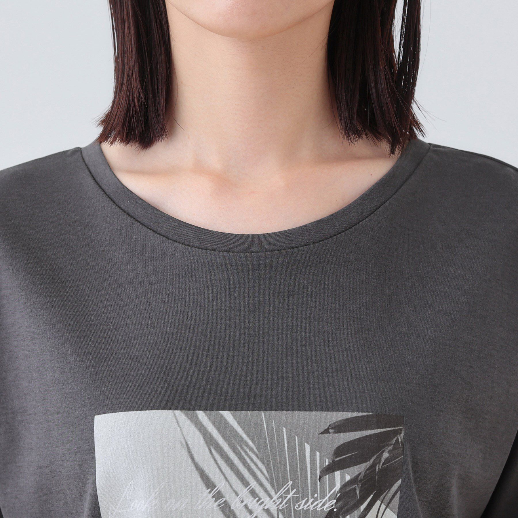INDIVI「【洗える】ベーシックプリントTシャツ」|Tシャツ・カットソー|