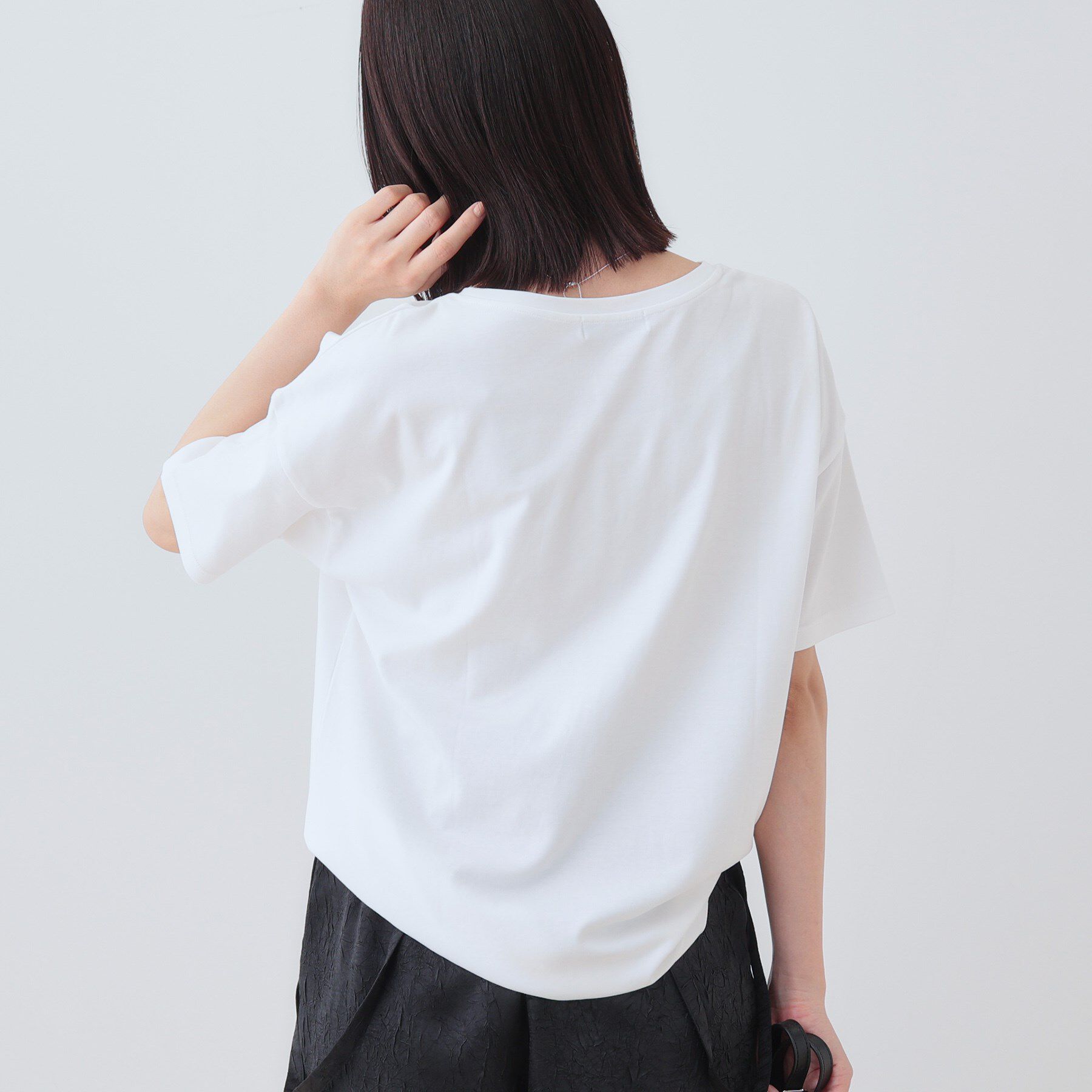 INDIVI「【洗える】ベーシックプリントTシャツ」|Tシャツ・カットソー|