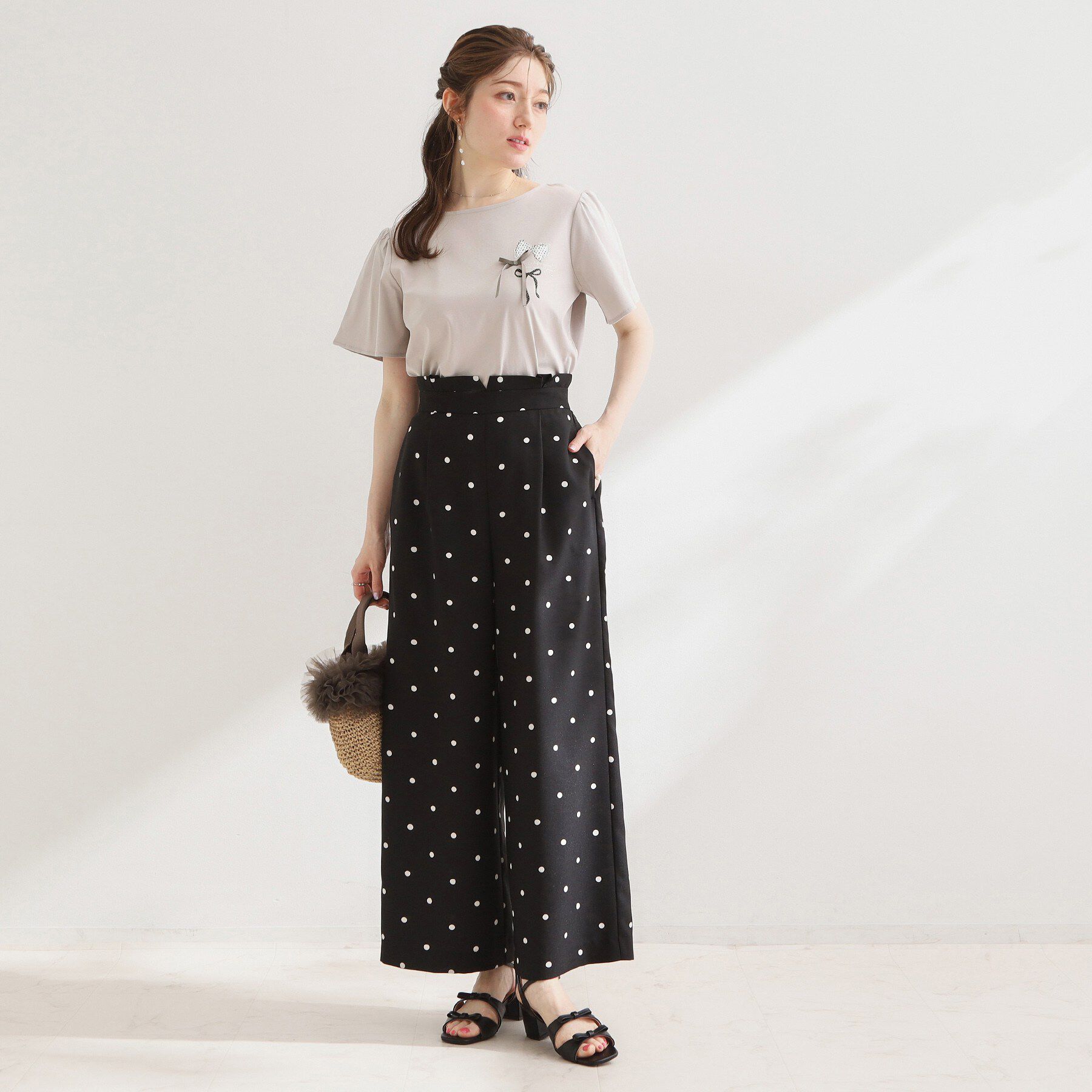 Couture broach「リボンプリントTシャツ」|Tシャツ・カットソー|