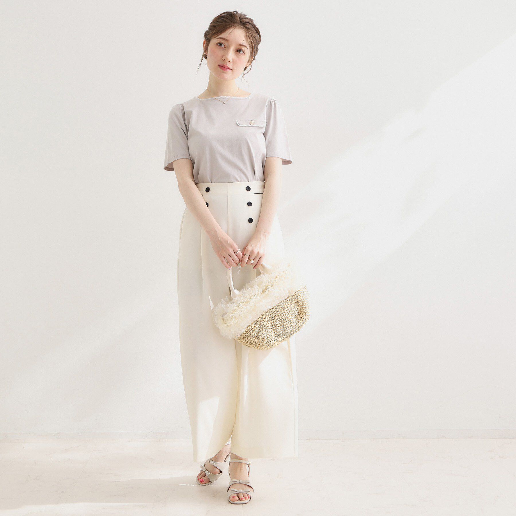 Couture broach「天竺リバーマリンコードTシャツ」|Tシャツ・カットソー|