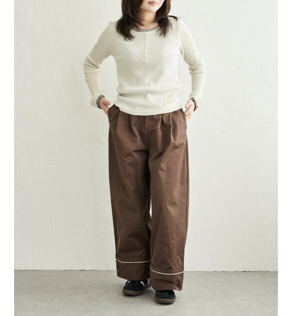 VENCE share style「ツイルタックパンツ」|デニム|