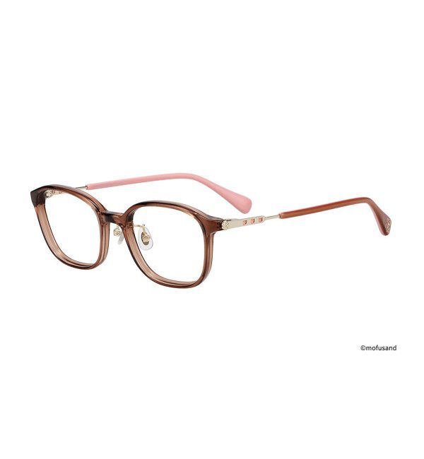  「Zoff｜mofusand ウェリントン型 メガネ | モフサンド [PREMIUMモデル] 伊達・度付き眼鏡  レンズ交換券付」|メガネ|