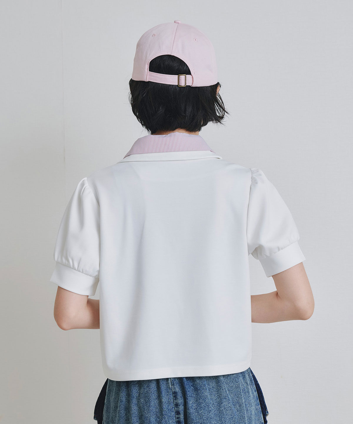 REDYAZEL「エンブレムダブルカラーカットプルオーバー」|Tシャツ・カットソー|