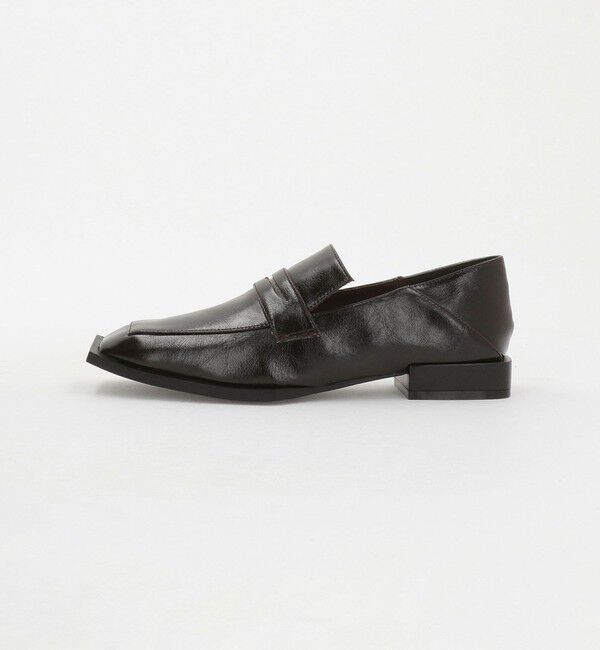 SY UNITED ARROWS「＜SY＞スクエアソフトローファー フラット20●&uarr;」|ローファー|DK.BROWN