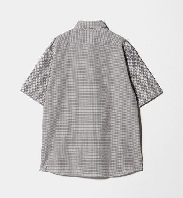 UNITED ARROWS green label relaxing「ポリエステル ラッカン ギンガムチェック スタンダード スナップ ボタンダウン 半袖 シャツ -ストレッチ・」|シャツ・ブラウス|
