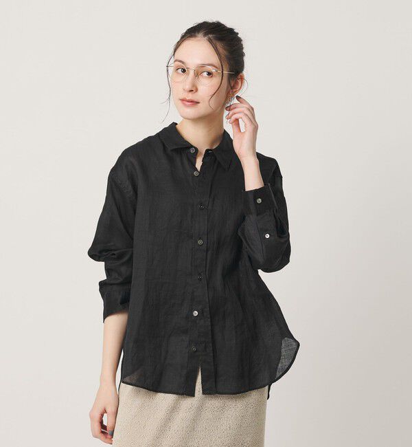 BEAUTY&YOUTH UNITED ARROWS「麻 レギュラーカラー シャツ ウォッシャブル」|シャツ・ブラウス|