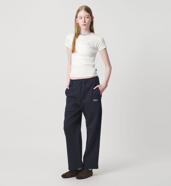 NICE WEATHER「＜NICE WEATHER＞ロゴ フィットTシャツ」|Tシャツ・カットソー|