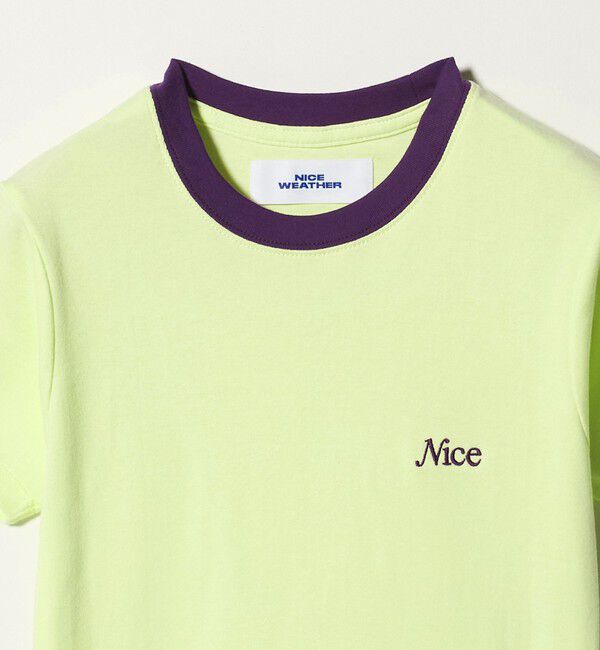 NICE WEATHER「＜NICE WEATHER＞ロゴ フィットTシャツ」|Tシャツ・カットソー|
