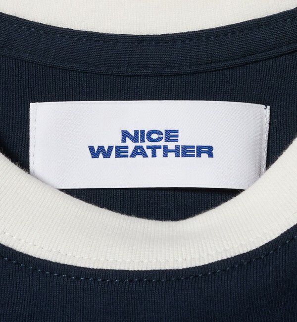 NICE WEATHER「＜NICE WEATHER＞ロゴ フィットTシャツ」|Tシャツ・カットソー|