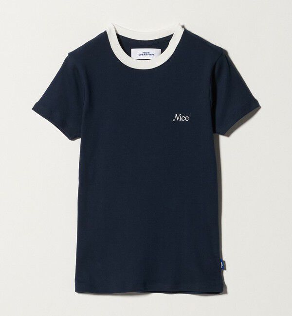 NICE WEATHER「＜NICE WEATHER＞ロゴ フィットTシャツ」|Tシャツ・カットソー|