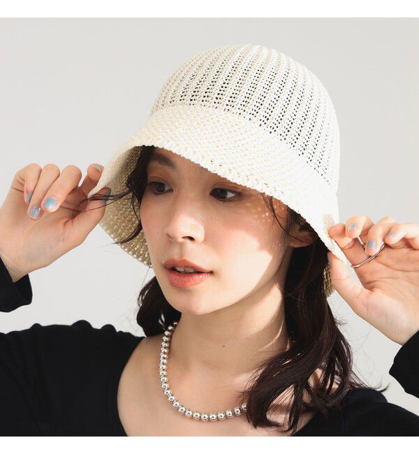 Demi-Luxe BEAMS 「〈WOMEN〉KIJIMA TAKAYUKI /  ポリエステル 和紙ニット メトロハット」|ハット|