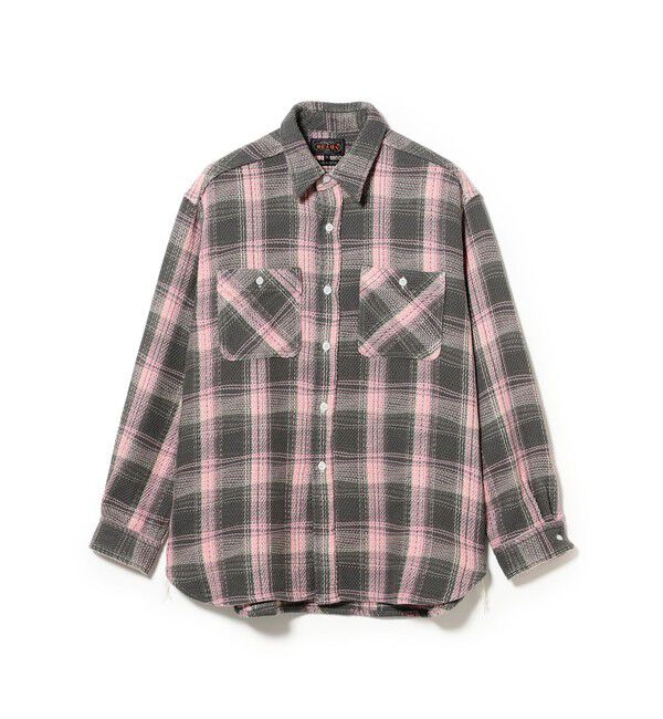 BEAMS PLUS「WORK Waffle Plaid」|シャツ・ブラウス|