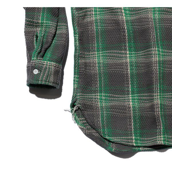 BEAMS PLUS「WORK Waffle Plaid」|シャツ・ブラウス|
