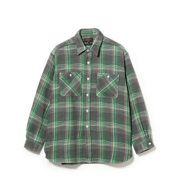 BEAMS PLUS「WORK Waffle Plaid」|シャツ・ブラウス|