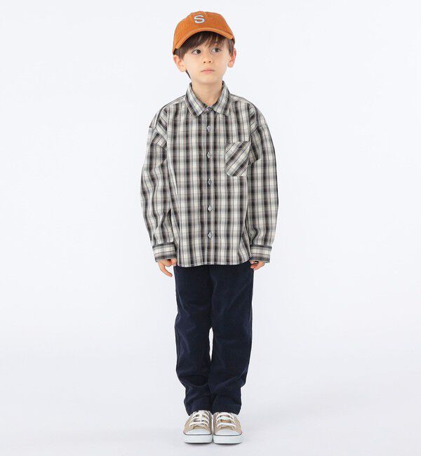 SHIPS KIDS「SHIPS KIDS:100～130cm / コンフォータブル 長袖 シャツ」|シャツ・ブラウス|