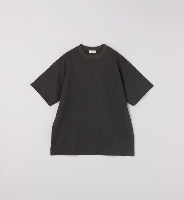 SHIPS any「SHIPS any: デザイン リブ ハイゲージ ポンチ クルーネック Tシャツ◇」|Tシャツ・カットソー|ダークグレー