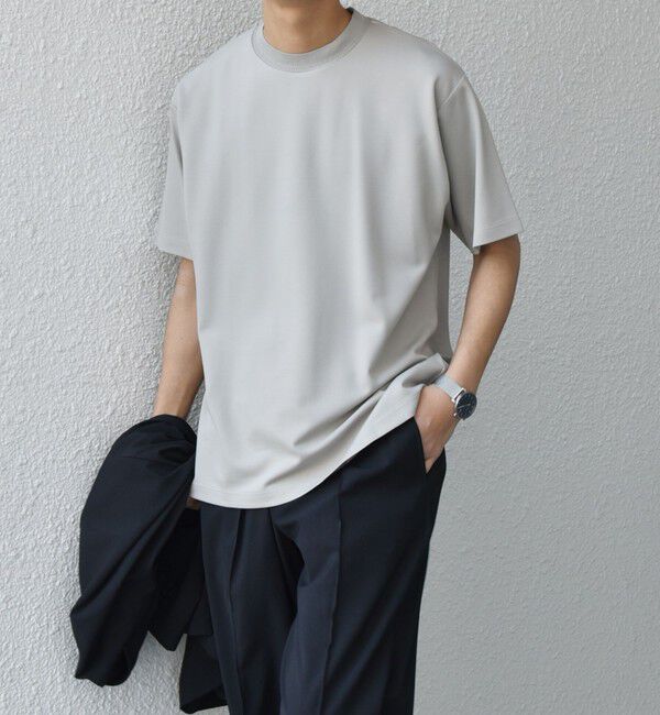 SHIPS any「SHIPS any: デザイン リブ ハイゲージ ポンチ クルーネック Tシャツ◇」|Tシャツ・カットソー|