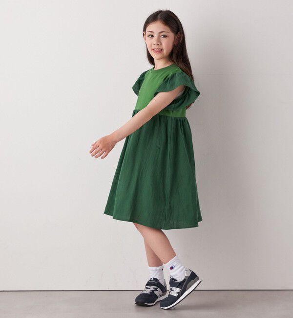 SHIPS any「SHIPS any: 〈洗濯機可能〉フリル ギャザー 切り替え ワンピース <KIDS>」|ワンピース|