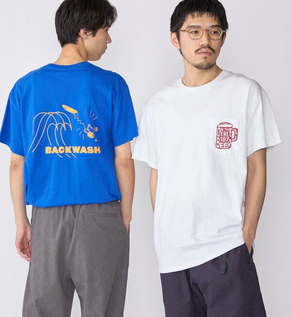 SHIPS「【WEB限定/SHIPS別注】THE DAY ON THE BEACH: THATS SURF LIFE ポケット Tシャツ」|Tシャツ・カットソー|