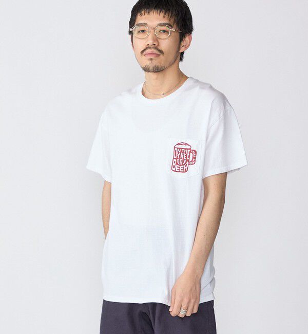 SHIPS「【WEB限定/SHIPS別注】THE DAY ON THE BEACH: THATS SURF LIFE ポケット Tシャツ」|Tシャツ・カットソー|