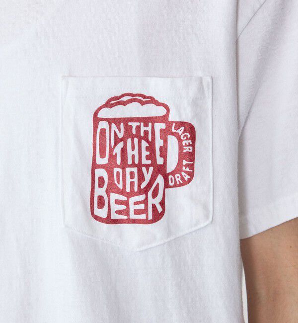 SHIPS「【WEB限定/SHIPS別注】THE DAY ON THE BEACH: THATS SURF LIFE ポケット Tシャツ」|Tシャツ・カットソー|