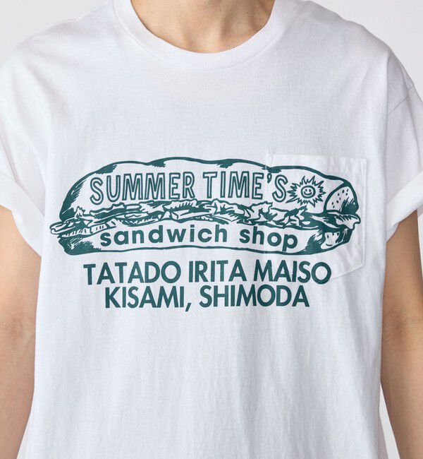 SHIPS「【WEB限定/SHIPS別注】THE DAY ON THE BEACH: THATS SURF LIFE ポケット Tシャツ」|Tシャツ・カットソー|