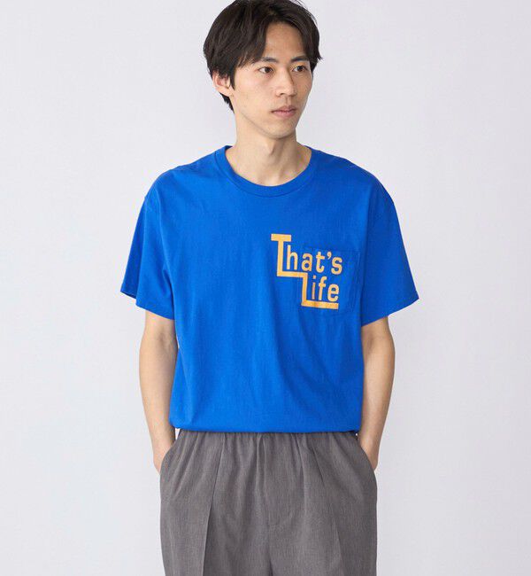 SHIPS「【WEB限定/SHIPS別注】THE DAY ON THE BEACH: THATS SURF LIFE ポケット Tシャツ」|Tシャツ・カットソー|