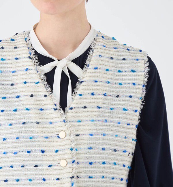 Ballsey「Blueberry Vネックジャンパースカート」|ジャンパースカート|