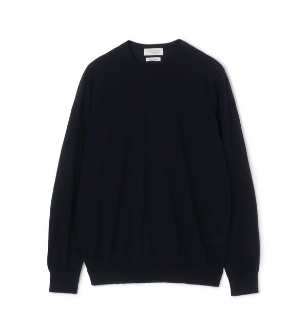 TOMORROWLAND MENS「TOMORROWLAND tricot スーパーファインメリノウール クルーネックプルオーバー S-WOOL」|ニット・セーター|69 ネイビー