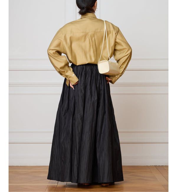 IENA LA BOUCLE「《洗濯機洗い可》IENA LA BOUCLE コットンサテンシャツ」|シャツ・ブラウス|