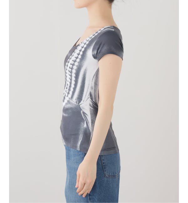 PULP「【Geek Office / ギークオフィス】NACHE / ナチェ PEARL NECKLACE PRINTED T-SHIRT」|Tシャツ・カットソー|