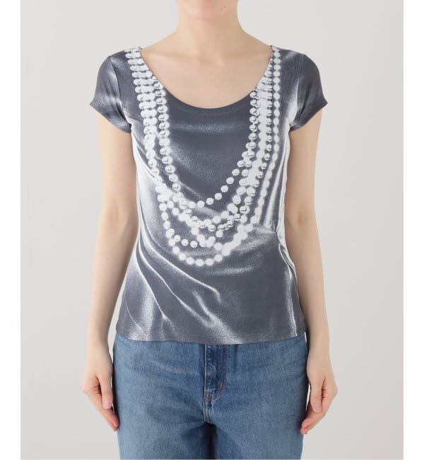 PULP「【Geek Office / ギークオフィス】NACHE / ナチェ PEARL NECKLACE PRINTED T-SHIRT」|Tシャツ・カットソー|
