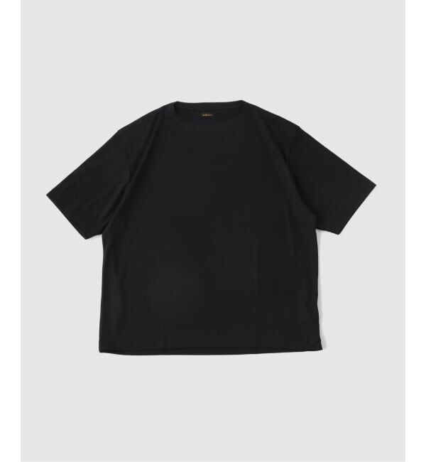 EDIFICE「ETS.MATERIAUX(マテリオ) wool boat neck Tシャツ」|Tシャツ・カットソー|ブラック