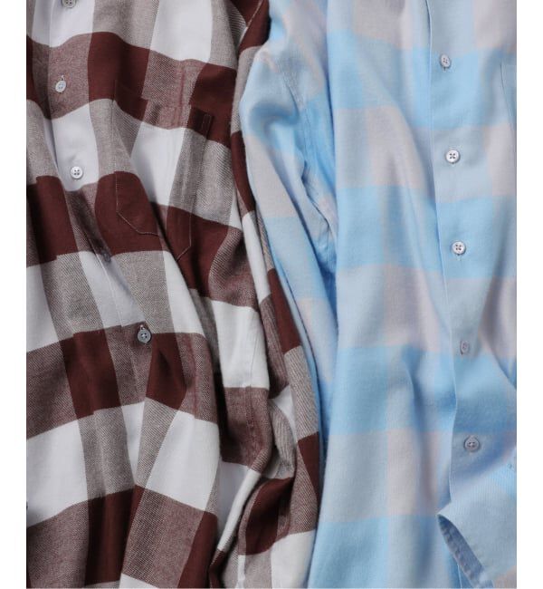 JOURNAL STANDARD「【FOLL / フォル】summer modal check open collar shirt」|シャツ・ブラウス|