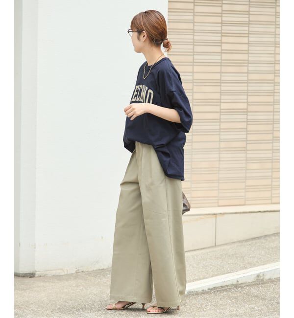 journal standard L'essage「《予約》ISNESS MUSIC/イズネス ミュージック 別注カレッジ風Tシャツ」|Tシャツ・カットソー|