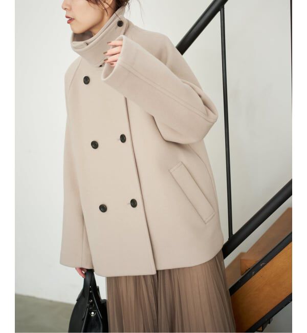 Spick and Span「《追加》S160スタンドカラーショートコート」|その他|