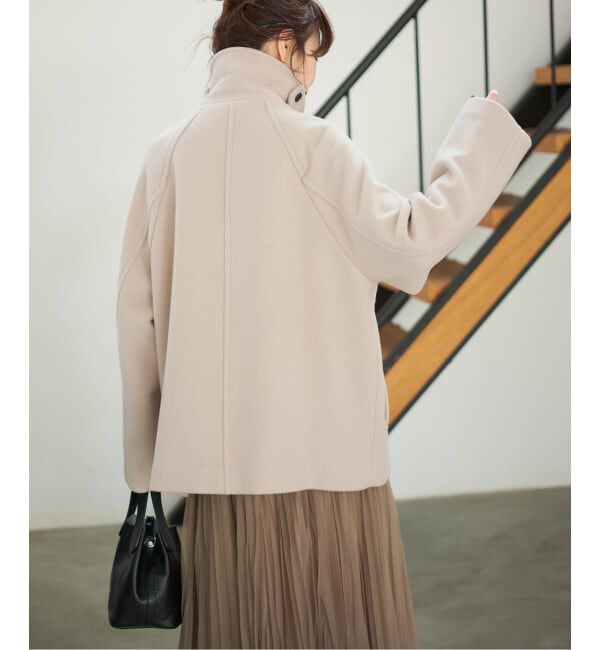 Spick and Span「《追加》S160スタンドカラーショートコート」|その他|