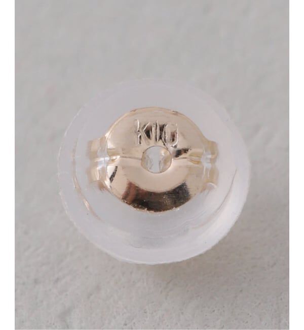 Lilas by Spick&Span「オーバルダイヤピアス K10（両耳）」|ピアス|