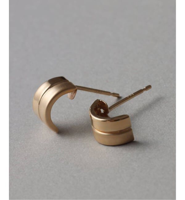Lilas by Spick&Span「《WEB限定》ハーフマットピアス K10（両耳）」|ピアス|