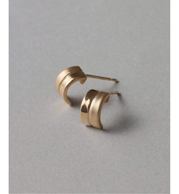 Lilas by Spick&Span「《WEB限定》ハーフマットピアス K10（両耳）」|ピアス|