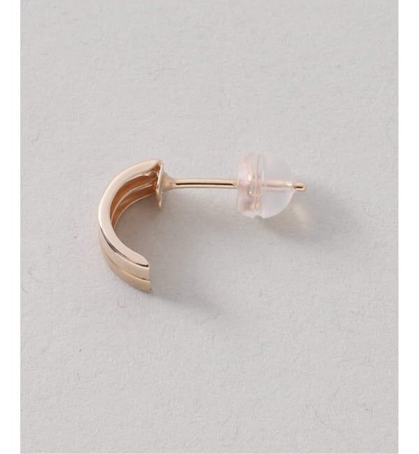 Lilas by Spick&Span「《WEB限定》ハーフマットピアス K10（両耳）」|ピアス|