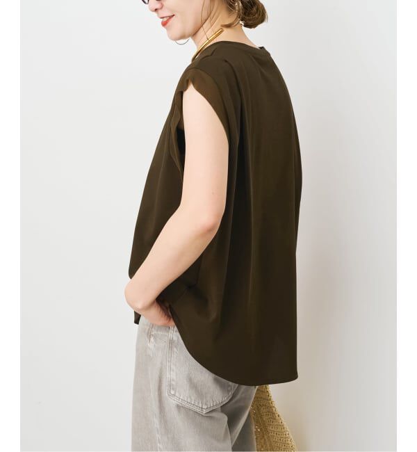 VONIQUE オーガンジー　プルオーバー Zippered Compression Tank Top - Design Veronique