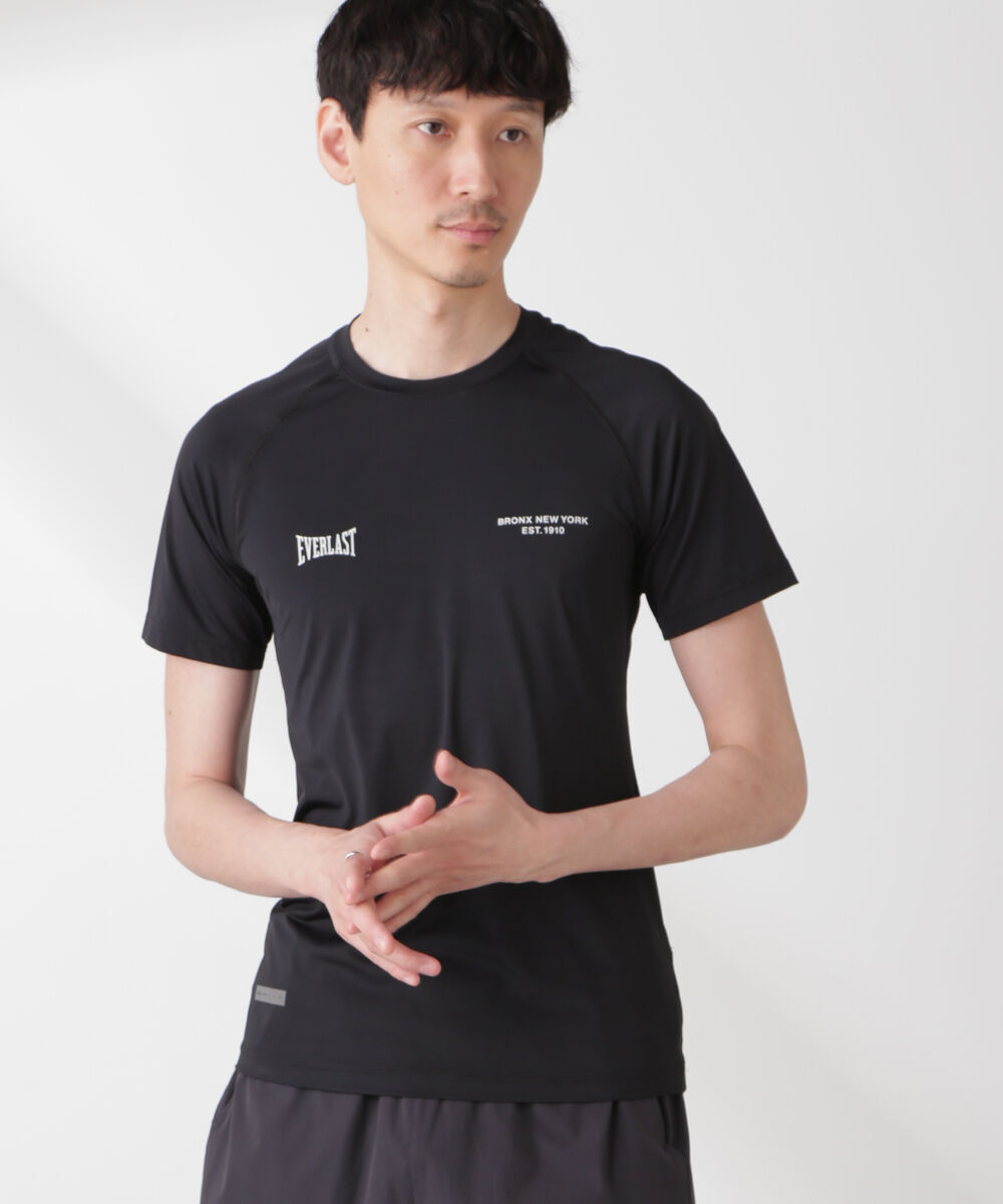 nano･universe「｢EVERLAST｣ ジャストフィット GYM Tシャツ」|Tシャツ・カットソー|ブラック