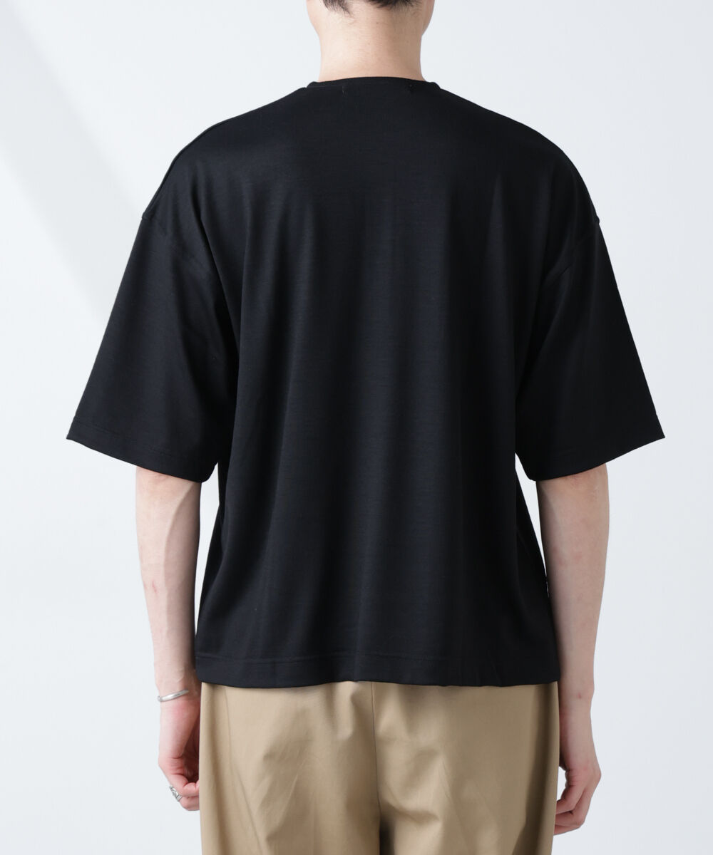 nano･universe「「ALL-DAYS COMFORT 100% WOOL」 ヘンリーネックTEE」|Tシャツ・カットソー|