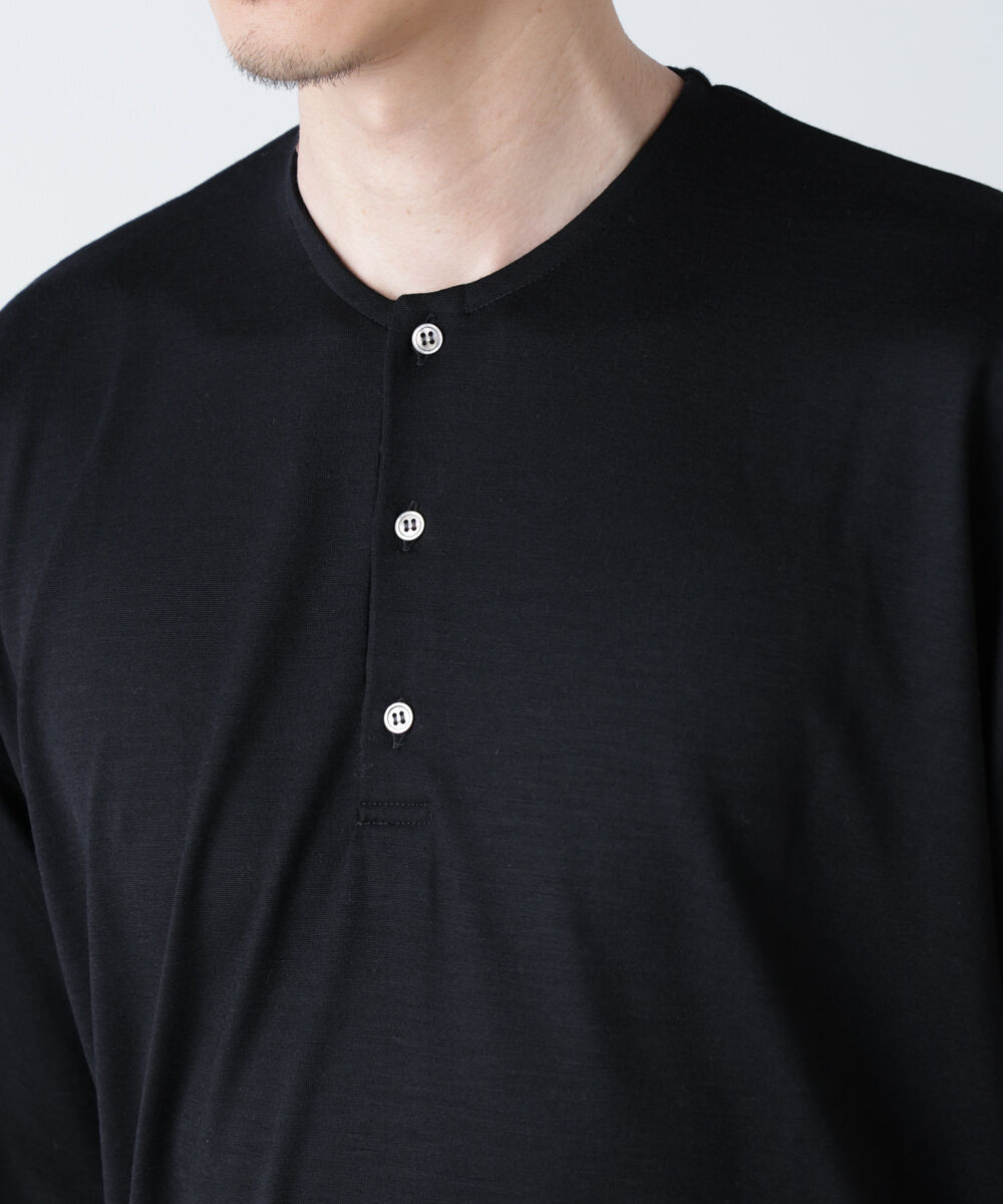 nano･universe「「ALL-DAYS COMFORT 100% WOOL」 ヘンリーネックTEE」|Tシャツ・カットソー|