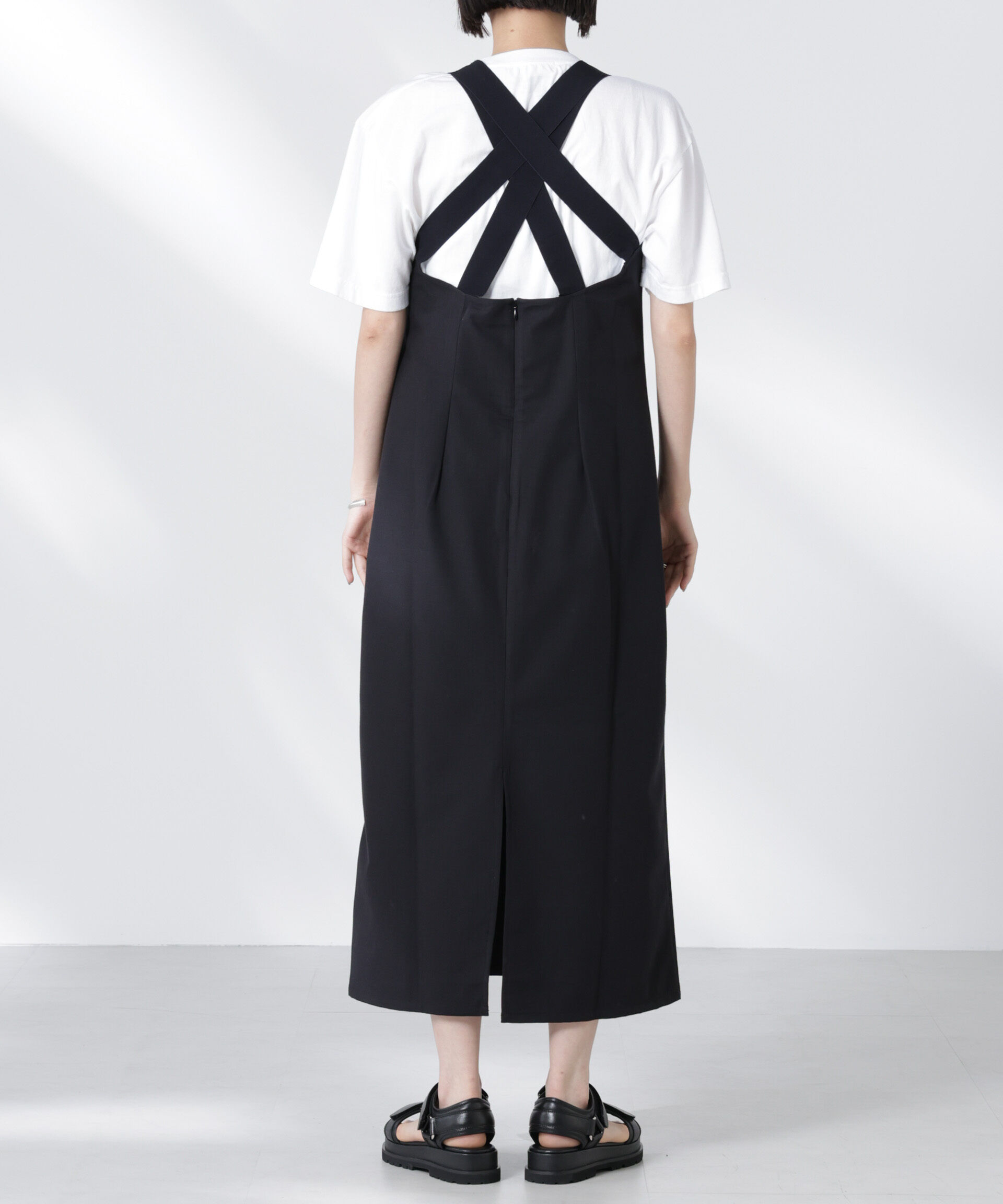 nano･universe「RITA ROW/OYSTER DRESS ブラック」|ワンピース|