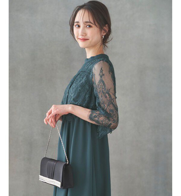any SiS「【洗える】レーシーケープ ドレス」|ドレス|