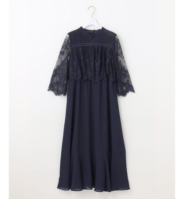 any SiS「【洗える】レーシーケープ ドレス」|ドレス|